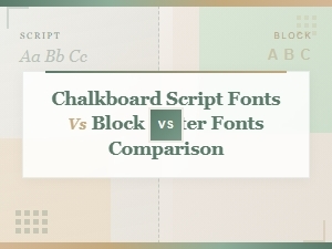 Chalkboard Script Fonts vs Block Letter Fonts: Key Differences Explained